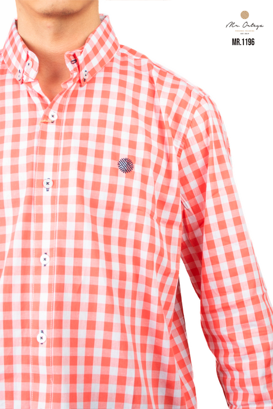 CAMISA CUADROS BLANCO Y ROJO