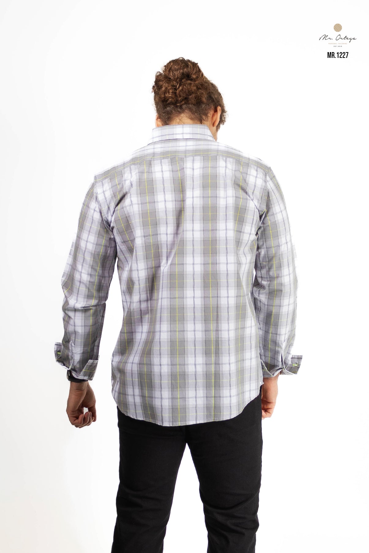 CAMISA CUADROS GRIS CLARO / BLANCO