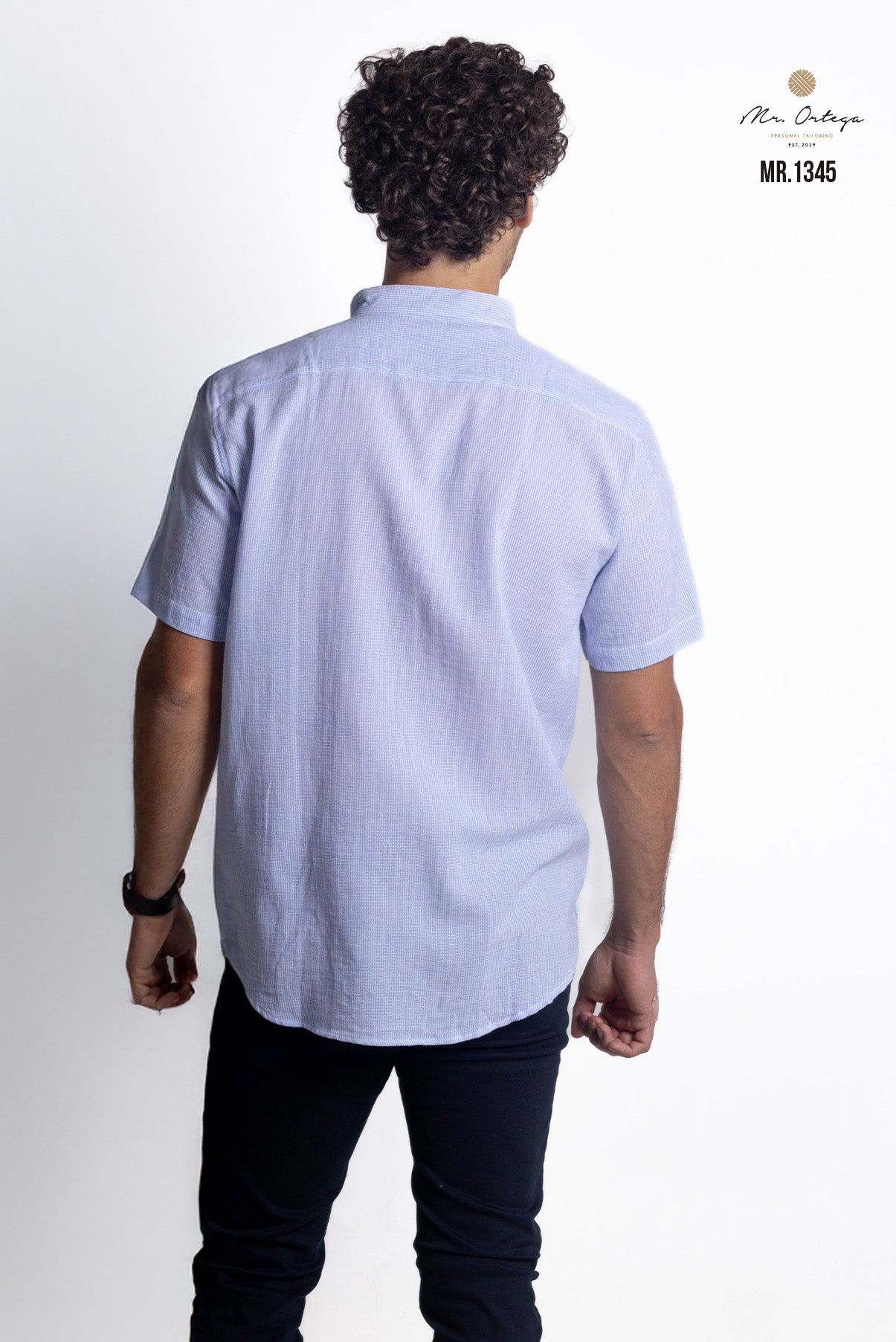 CAMISA AZUL CLARO Y BLANCO