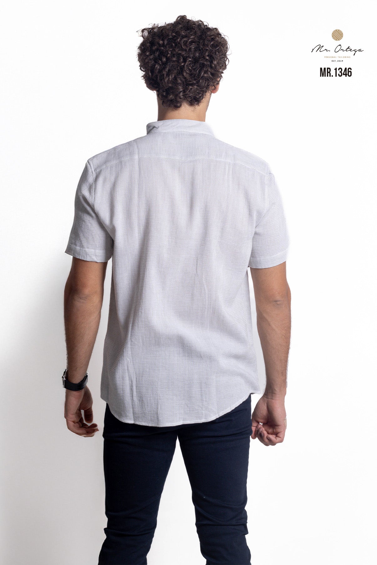 CAMISA VERDE PISTACHE Y BLANCO