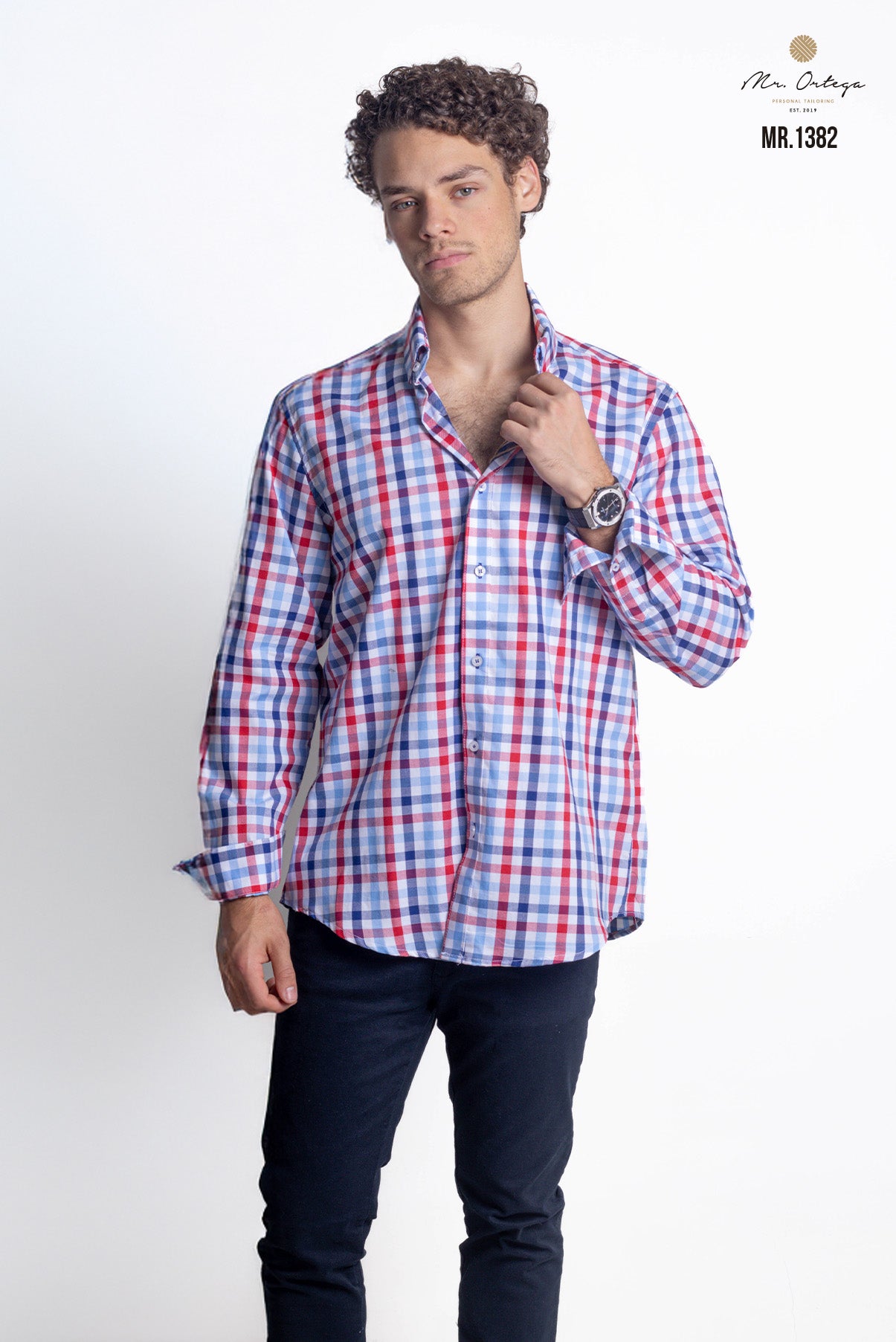 CAMISA CUADROS AZUL, ROJO, BLANCO