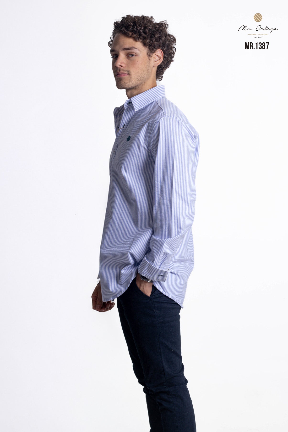 CAMISA RAYAS AZUL CLARO Y BLANCO