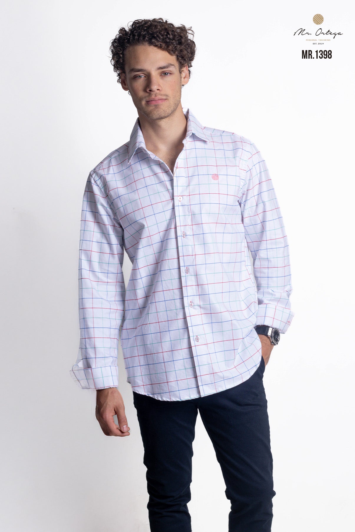 CAMISA CUADROS BLANCO, ROJO, AZUL Y VERDE