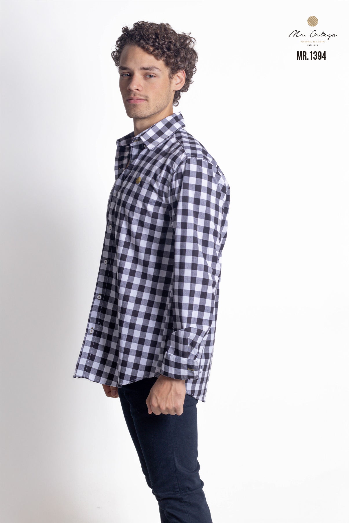 CAMISA CUADROS NEGRO Y BLANCO