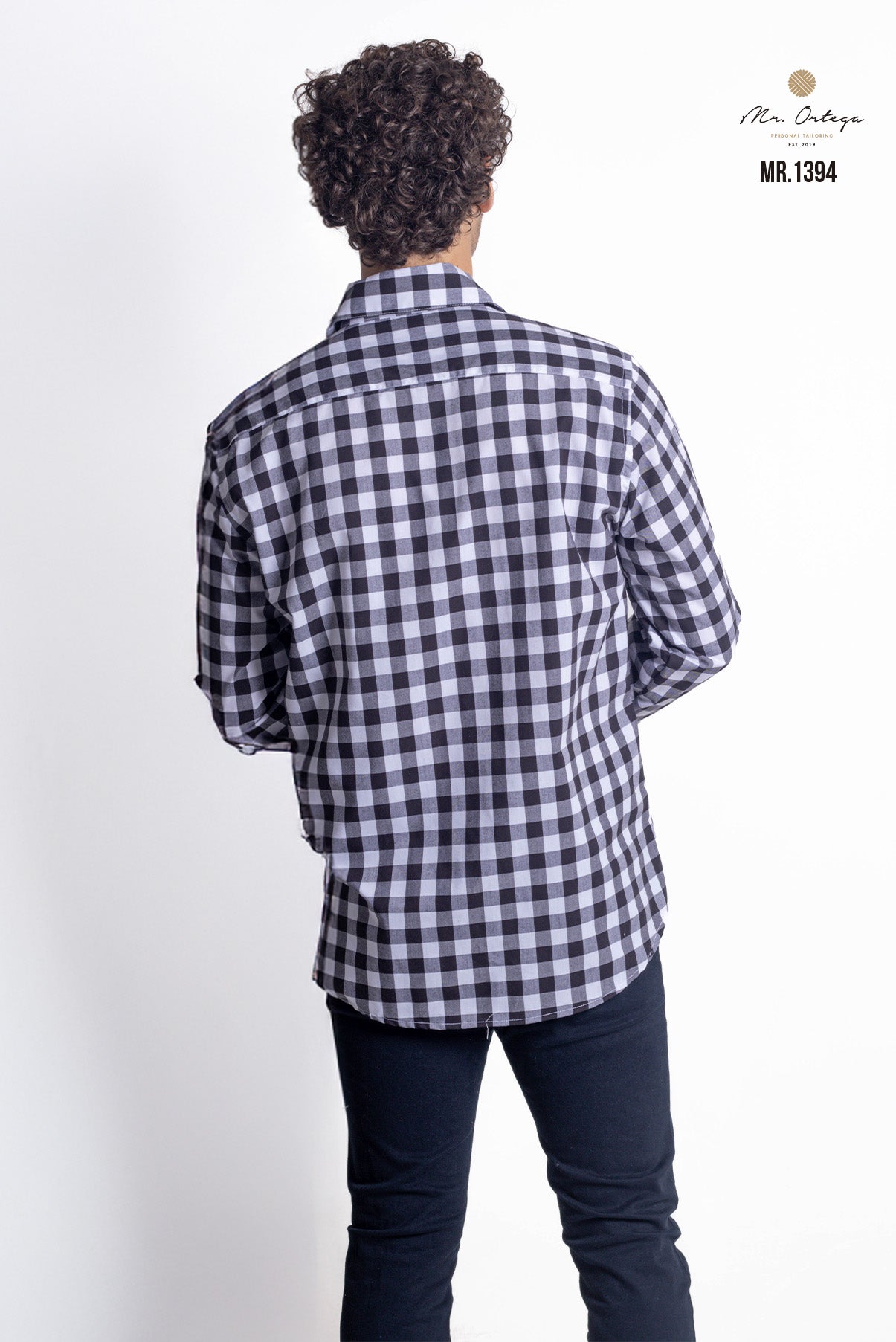 CAMISA CUADROS NEGRO Y BLANCO