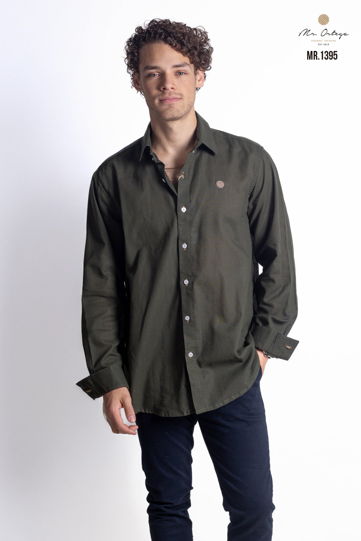 CAMISA VERDE MUSGO LISA