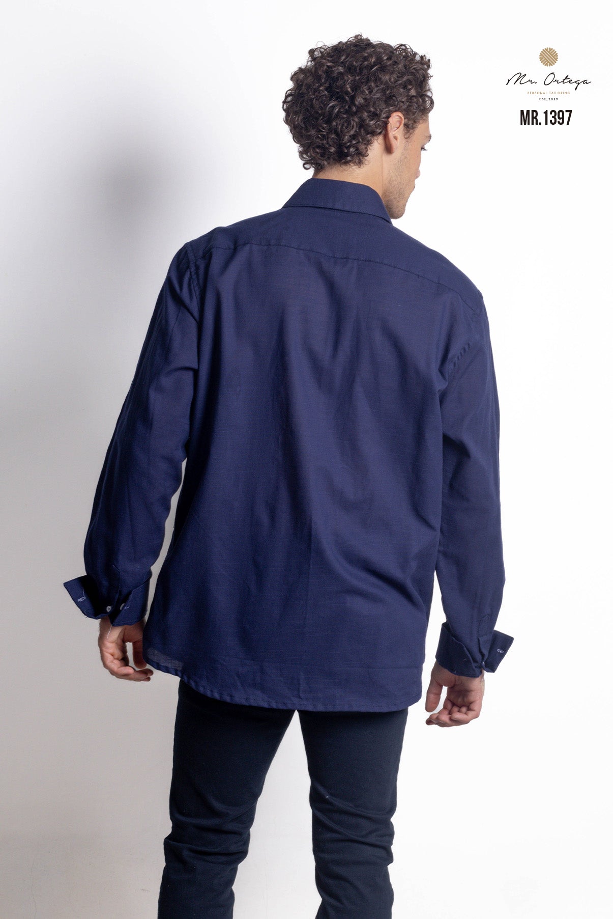CAMISA AZUL MARINO LISA