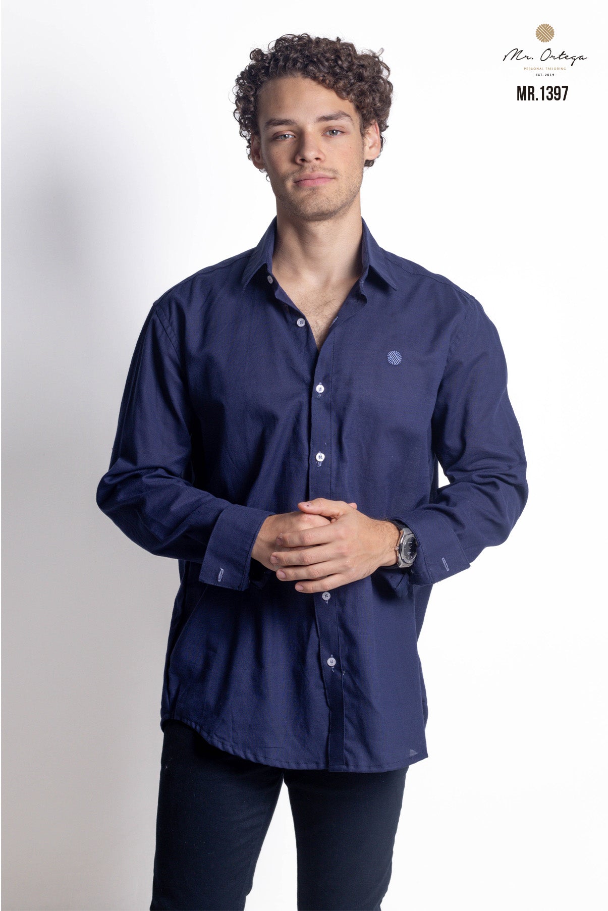 CAMISA AZUL MARINO LISA