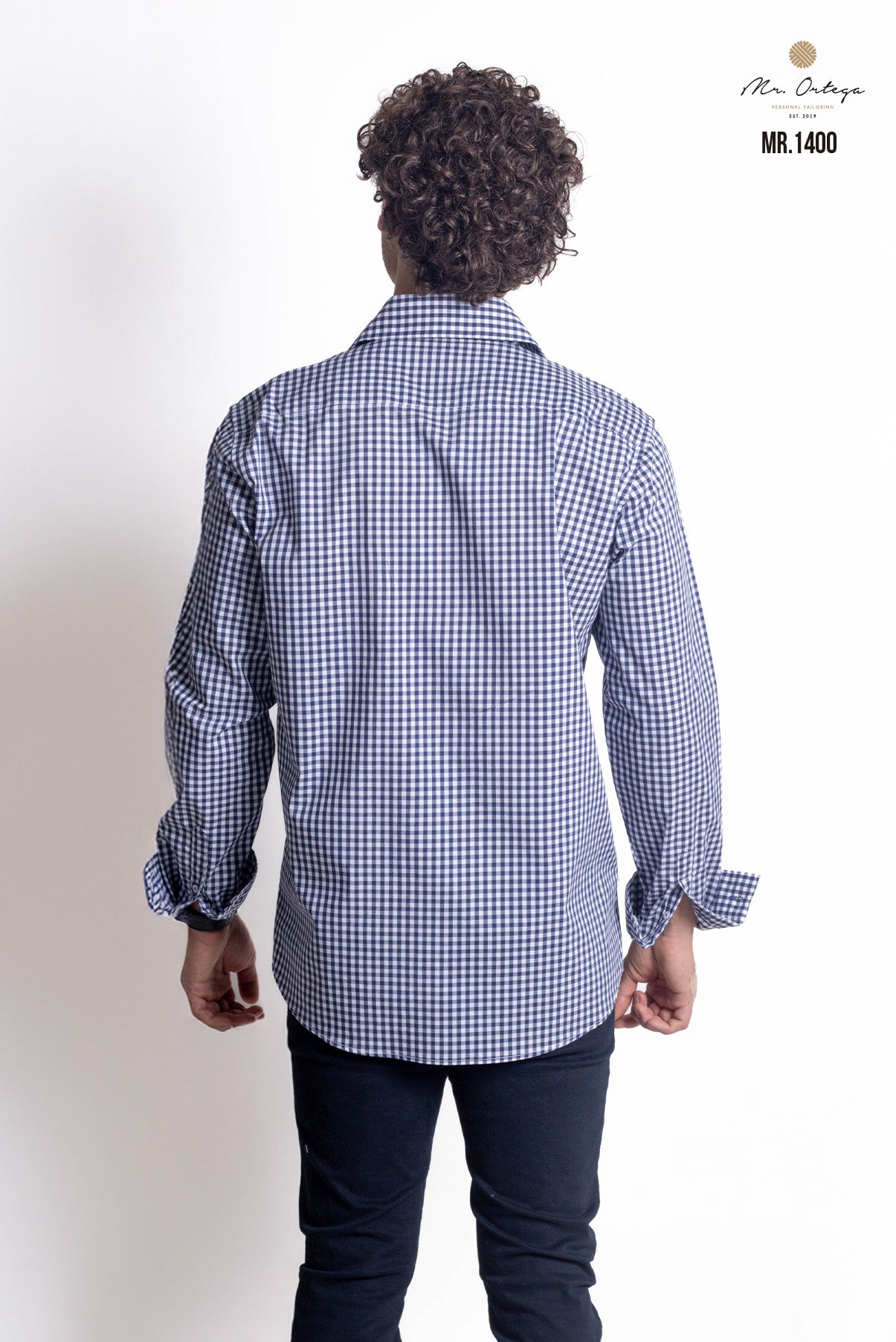CAMISA CUADROS AZUL Y BLANCO