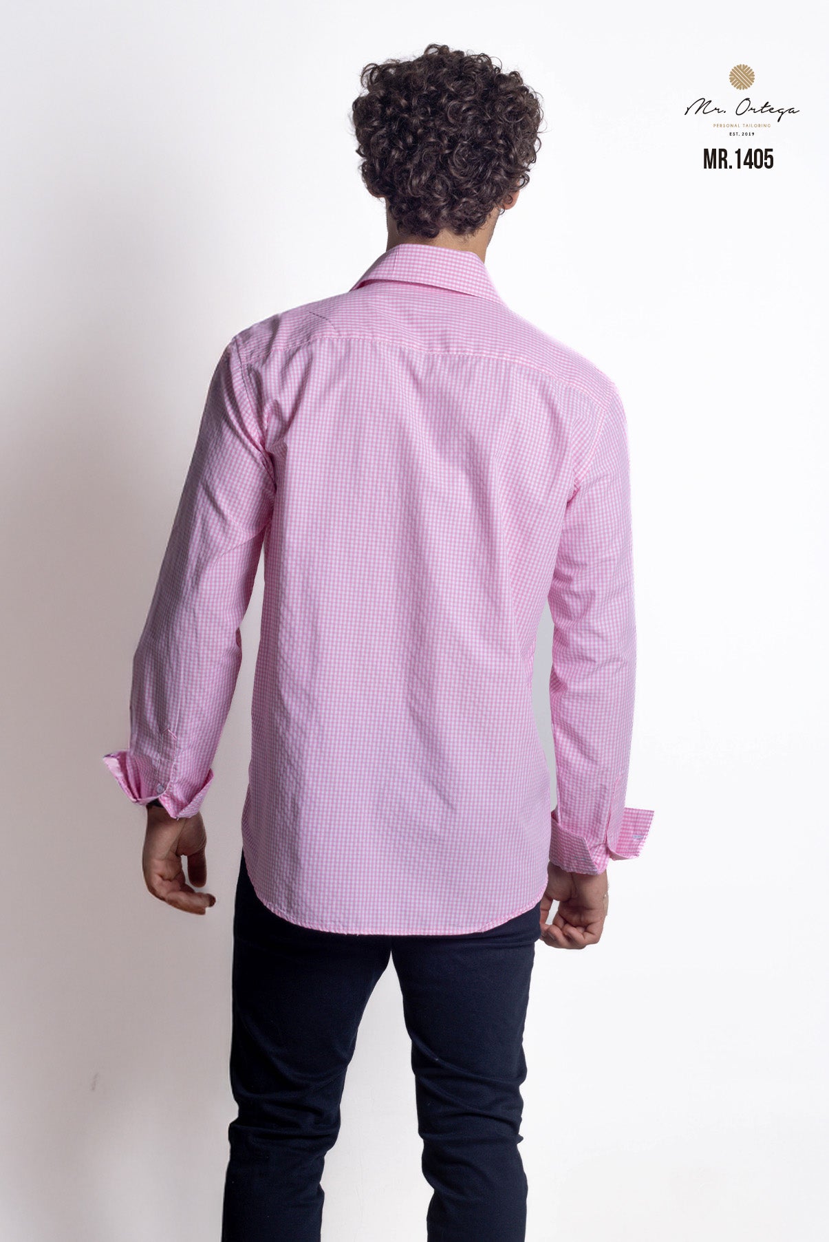 CAMISA CUADROS ROSA Y BLANCO