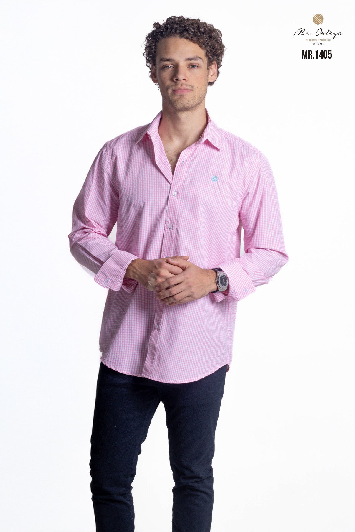 CAMISA CUADROS ROSA Y BLANCO