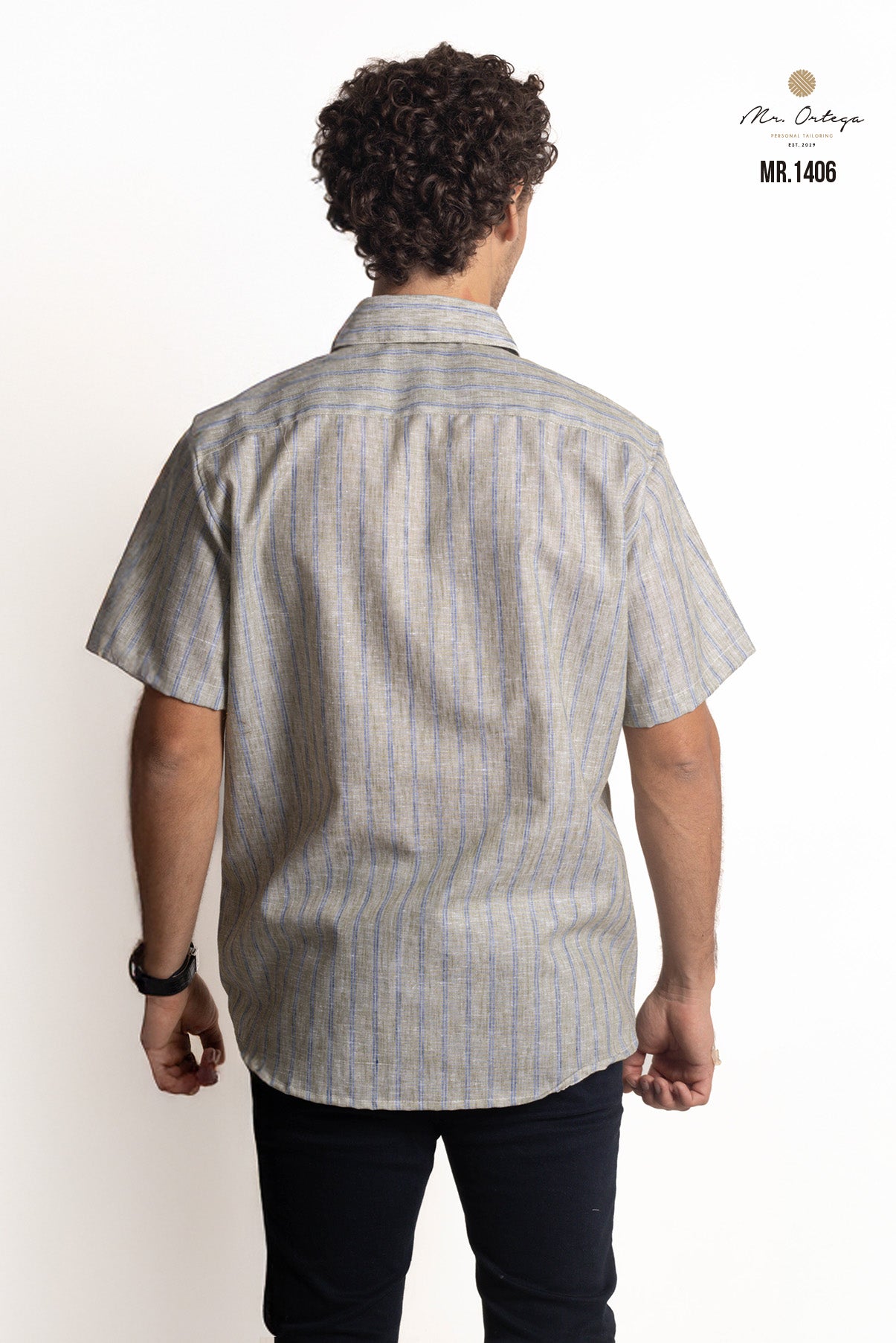 CAMISA RAYAS VERDE PASTO Y AZUL