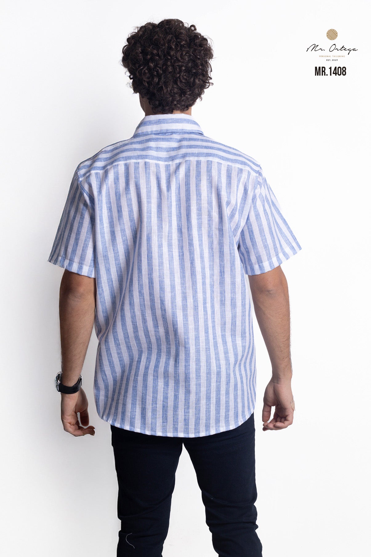 CAMISA RAYAS AZUL CIELO Y BLANCO