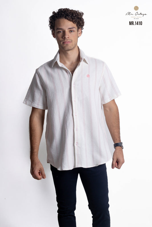 CAMISA RAYAS ROSA Y BLANCO