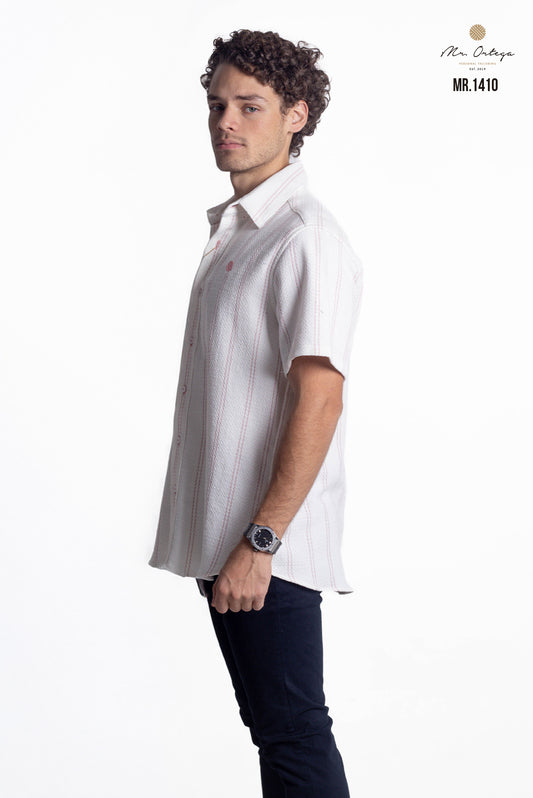 CAMISA RAYAS ROSA Y BLANCO