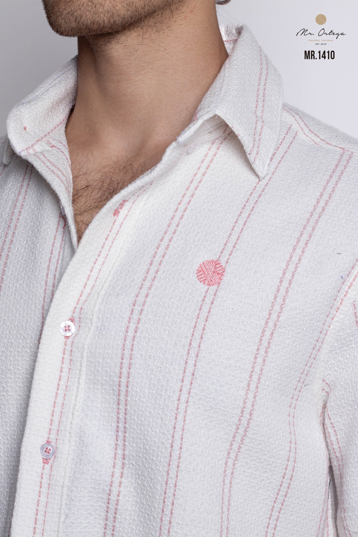 CAMISA RAYAS ROSA Y BLANCO