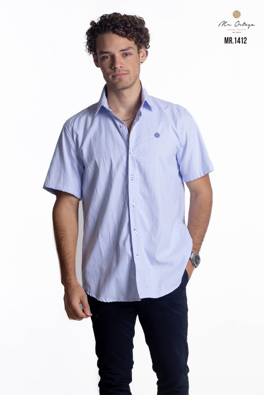 CAMISA LISA AZUL CIELO