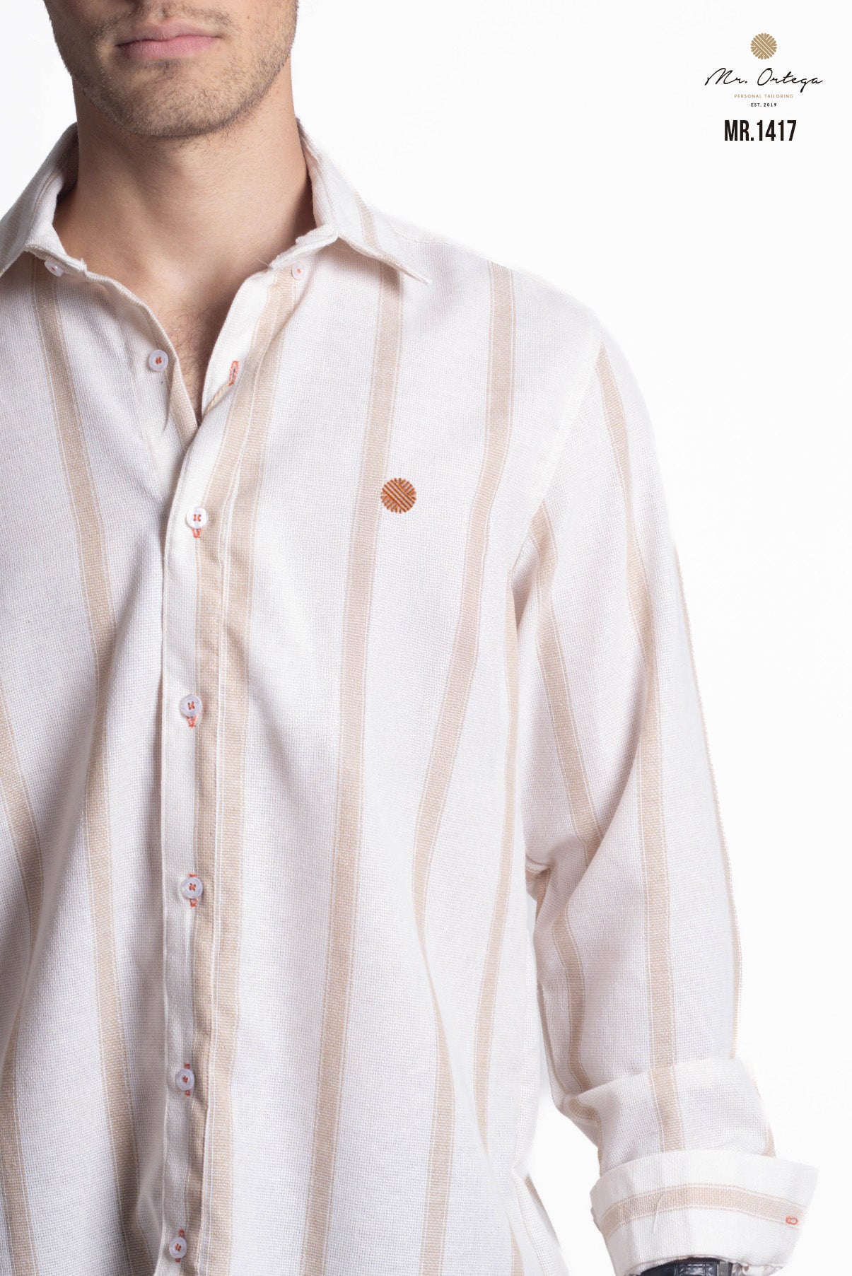 CAMISAS RAYAS BEIGE