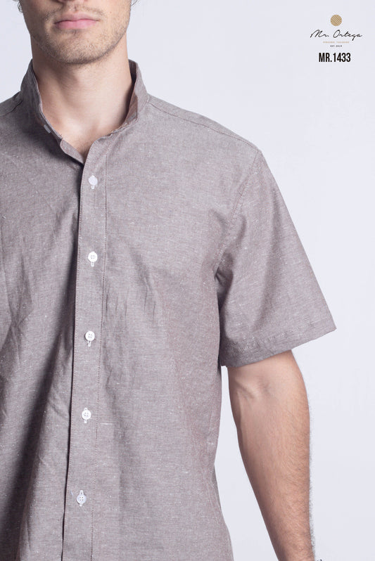 CAMISA LISA CAFE CLARO