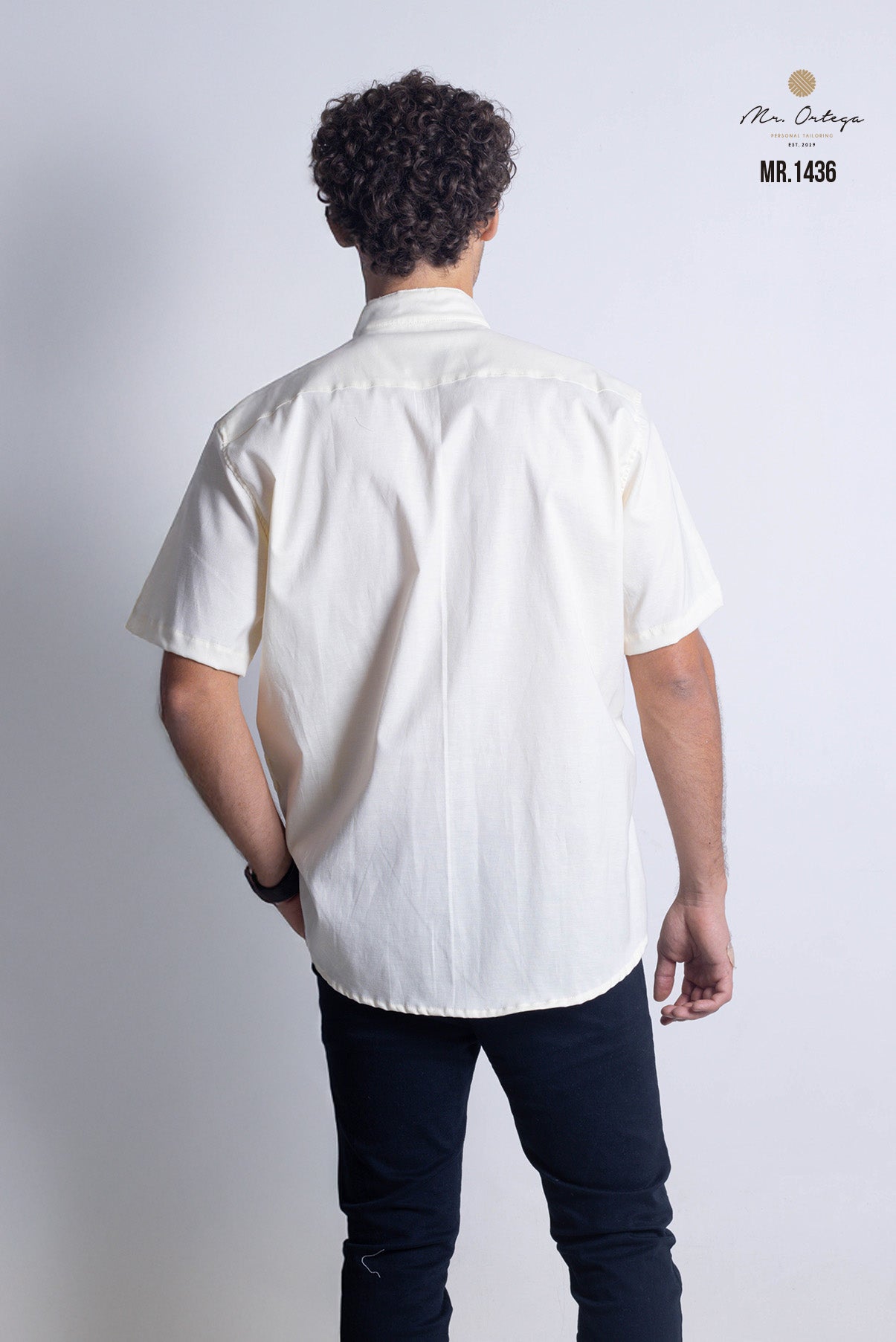 CAMISA BEIGE LISA MANGA CORTA