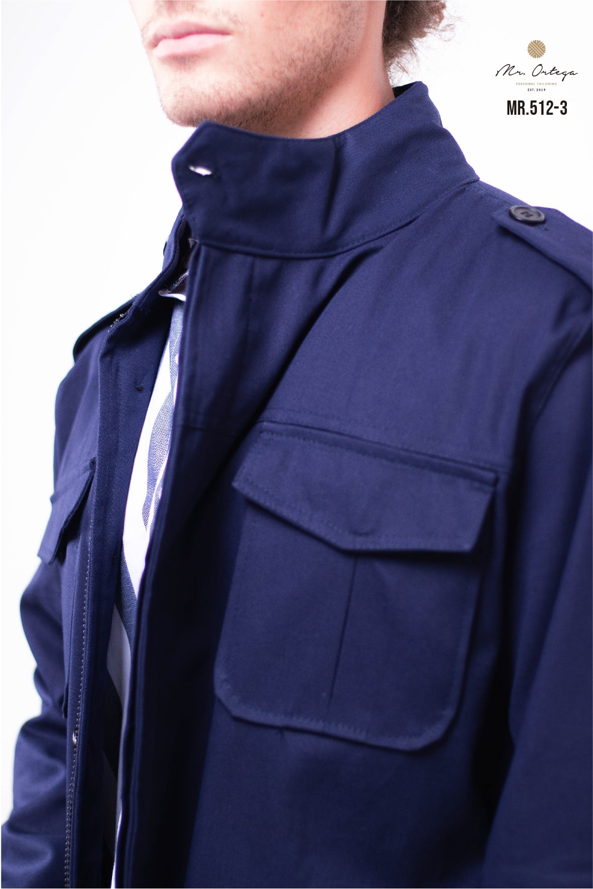CHAMARRA GABARDINA AZUL