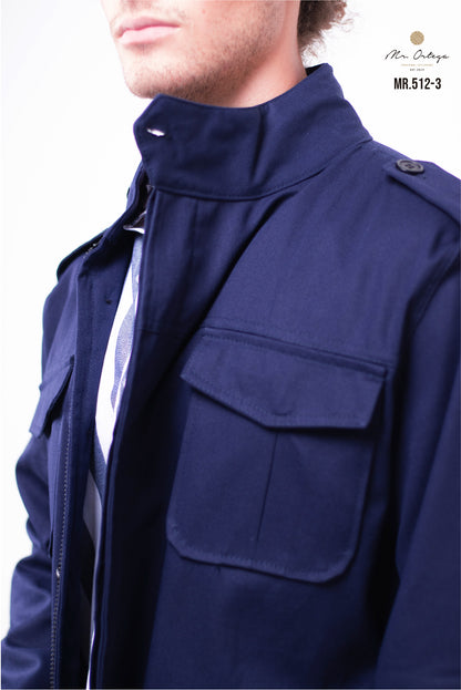 CHAMARRA GABARDINA AZUL