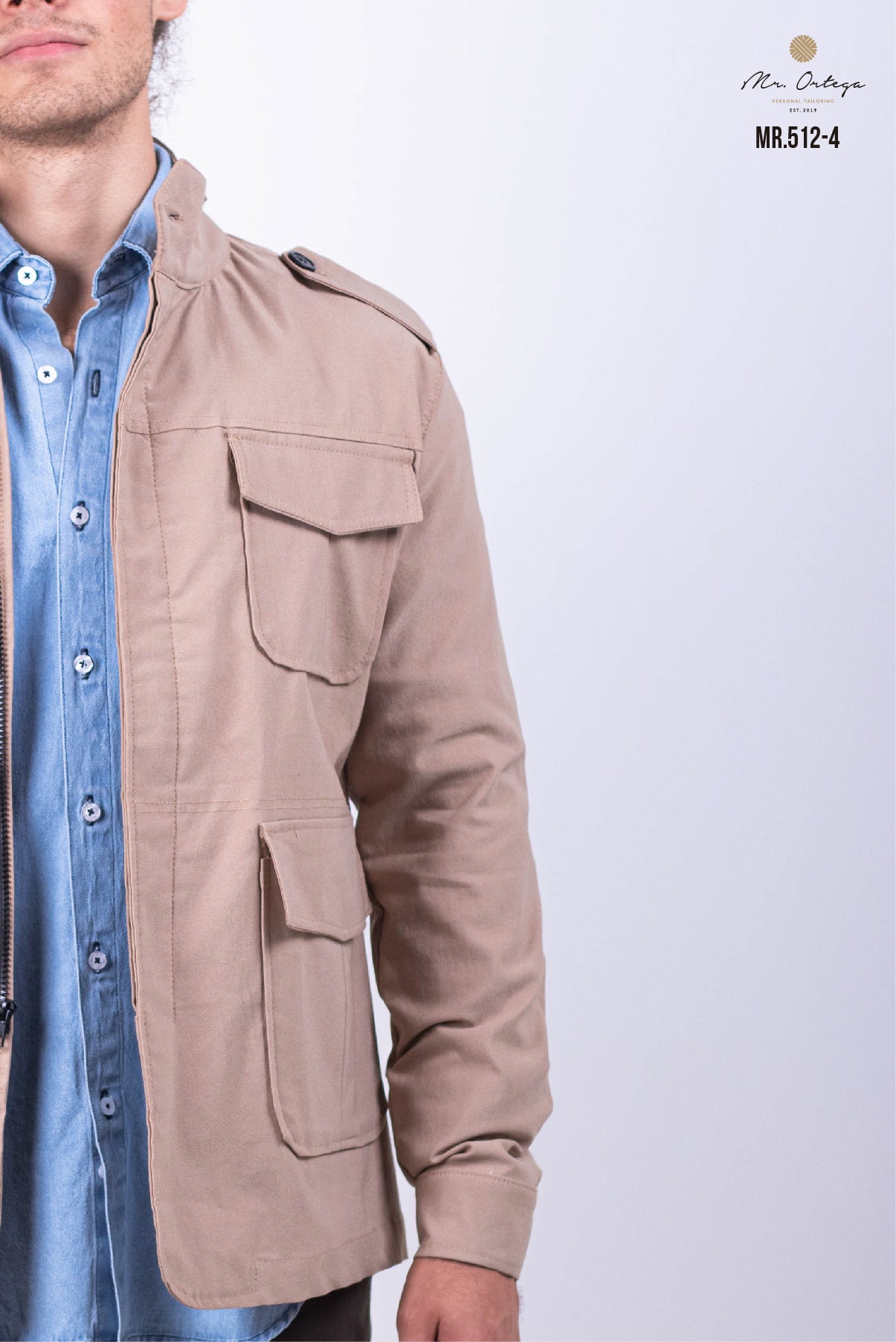 CHAMARRA GABARDINA BEIGE
