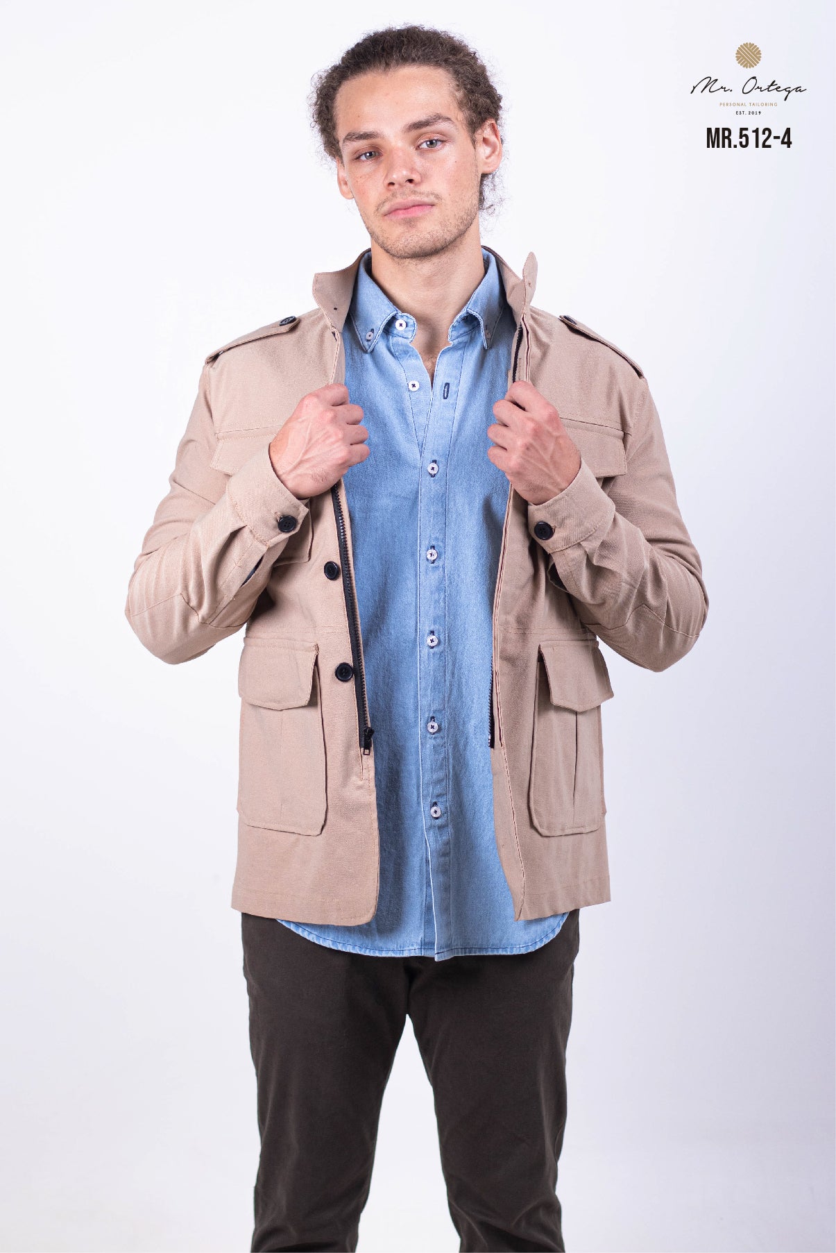 CHAMARRA GABARDINA BEIGE