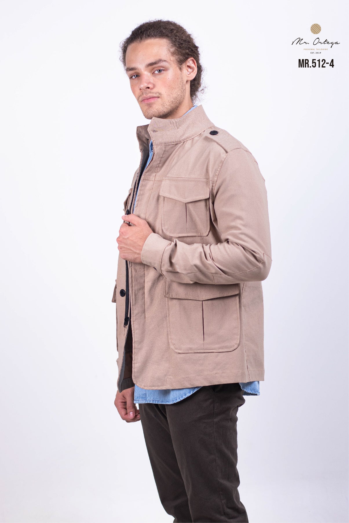CHAMARRA GABARDINA BEIGE