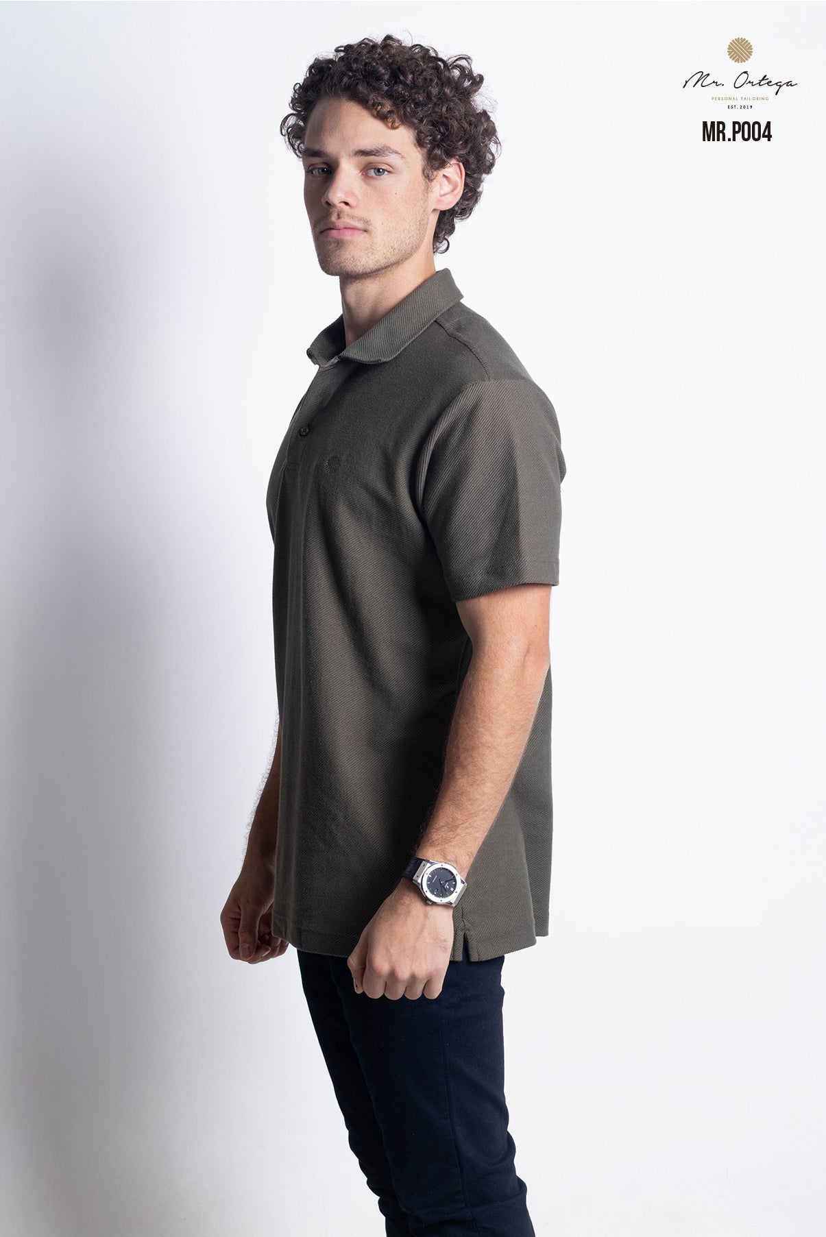 PLAYERA POLO VERDE MILITAR