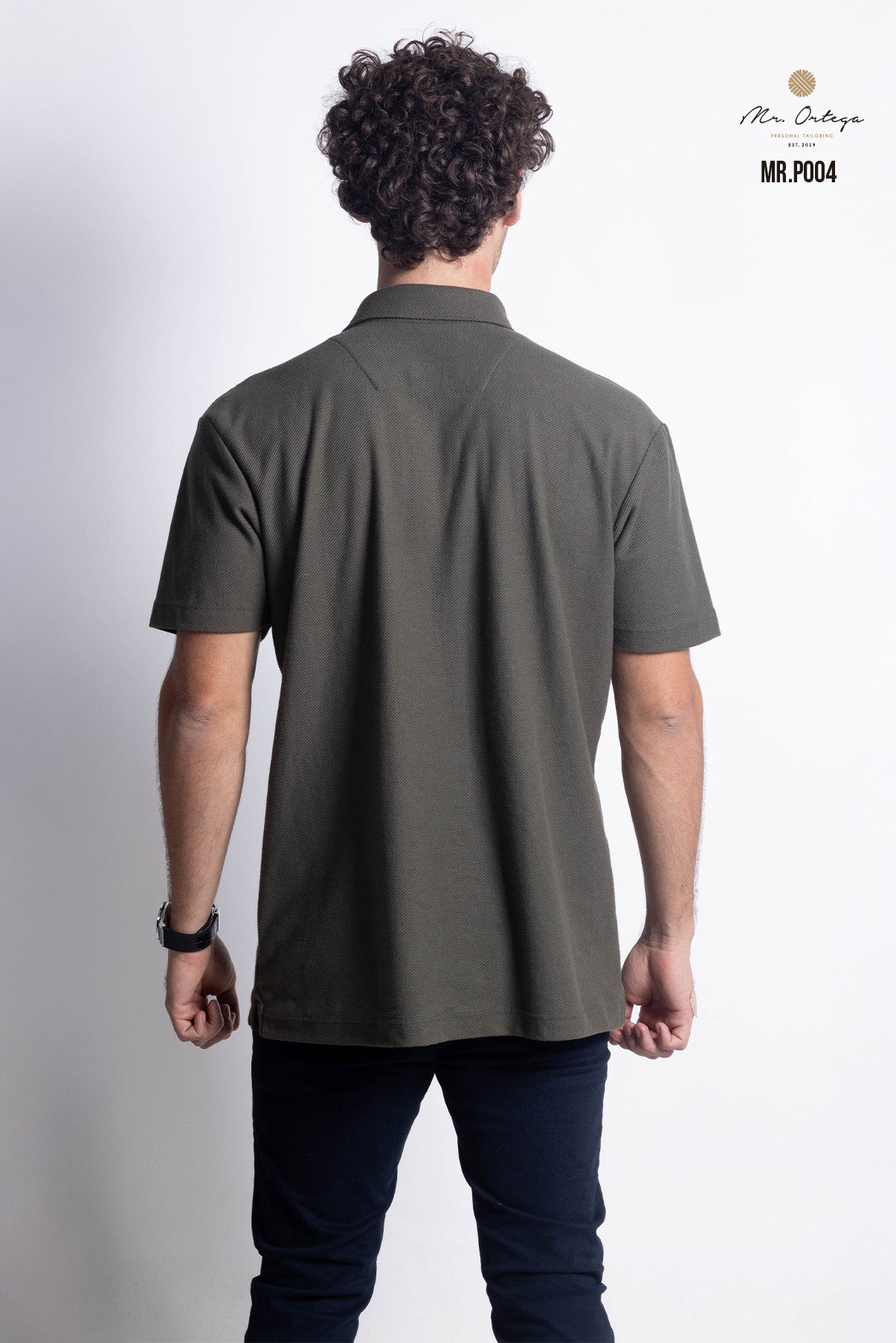PLAYERA POLO VERDE MILITAR