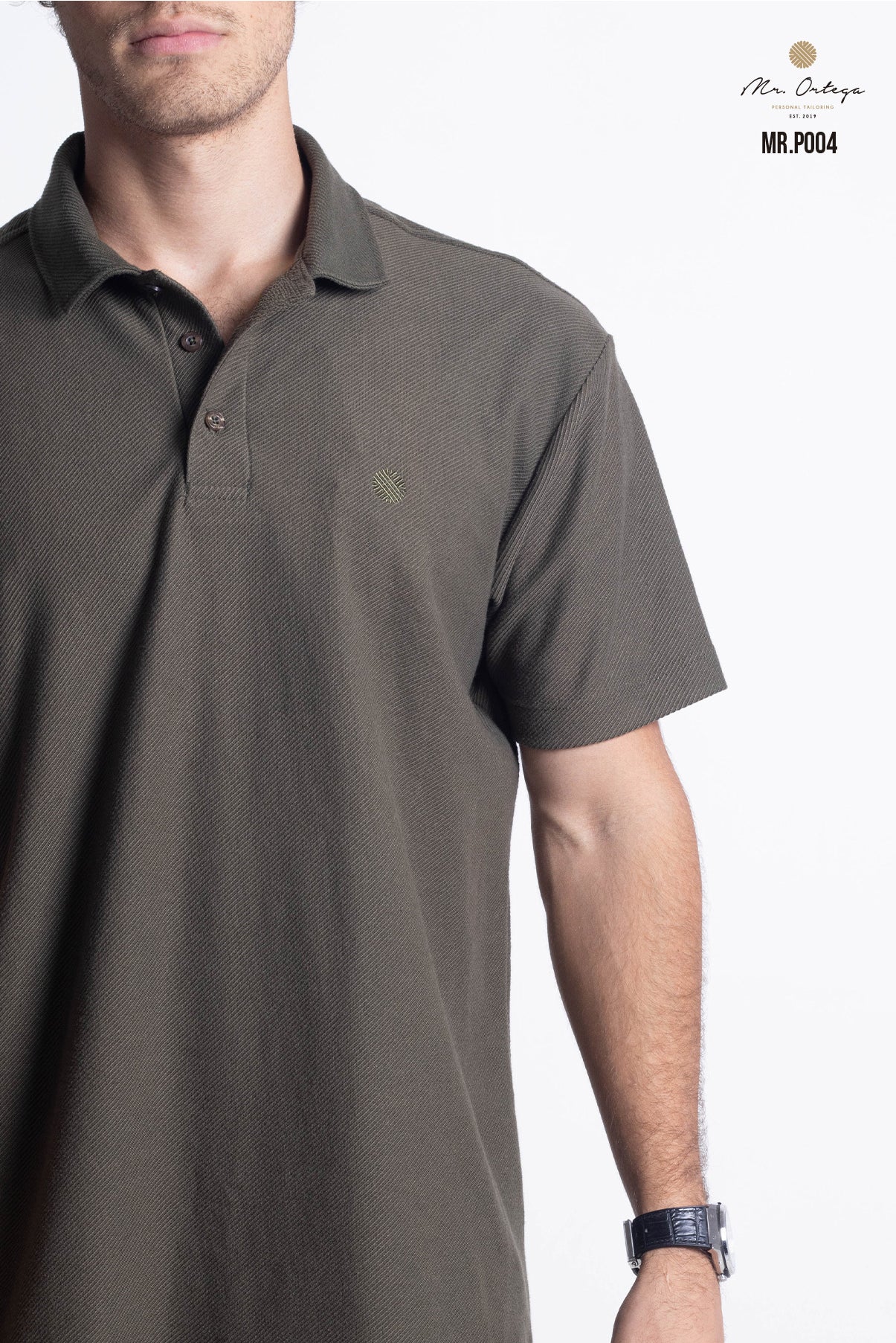 PLAYERA POLO VERDE MILITAR