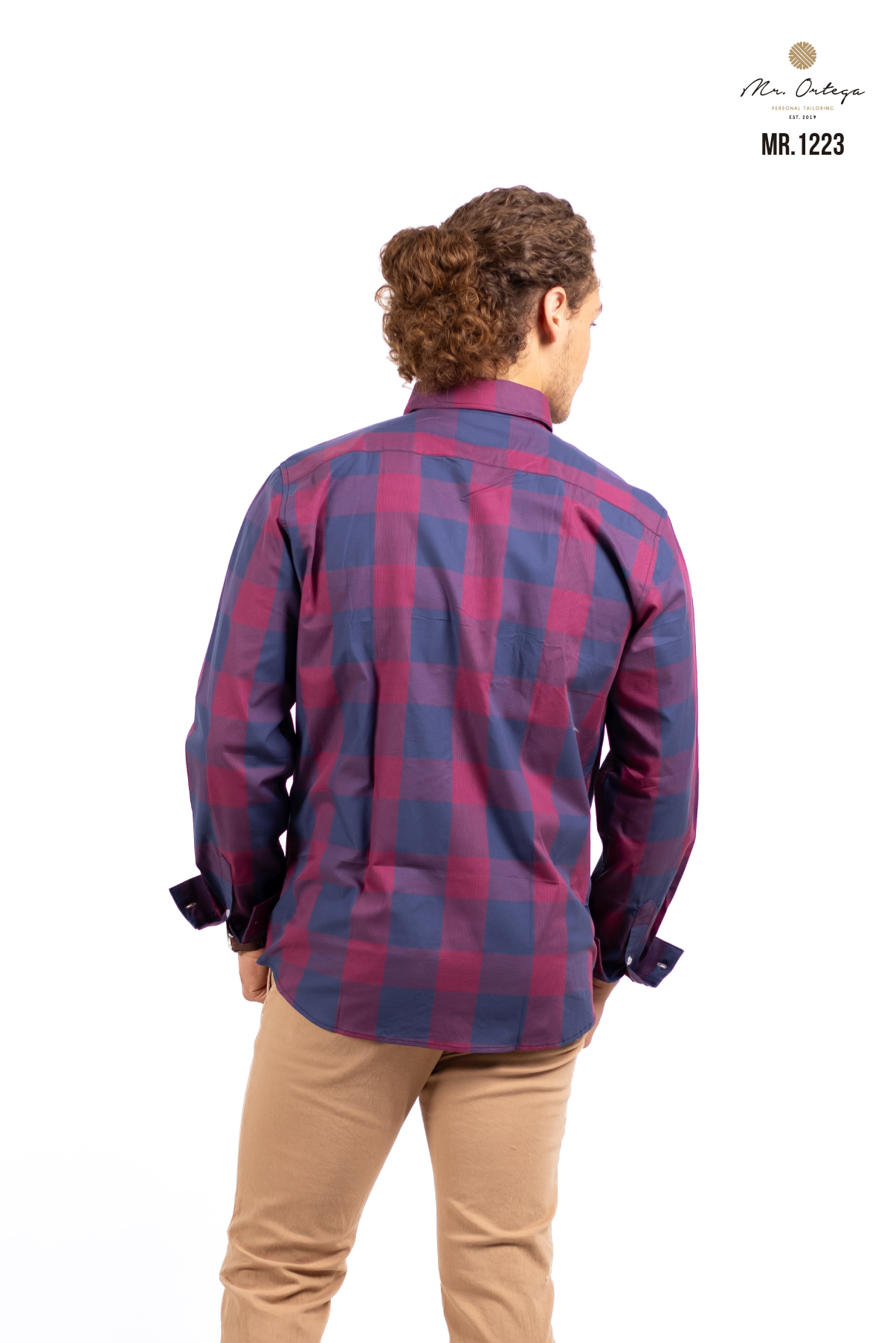 CAMISA CUADROS ROJO / AZUL MARINO