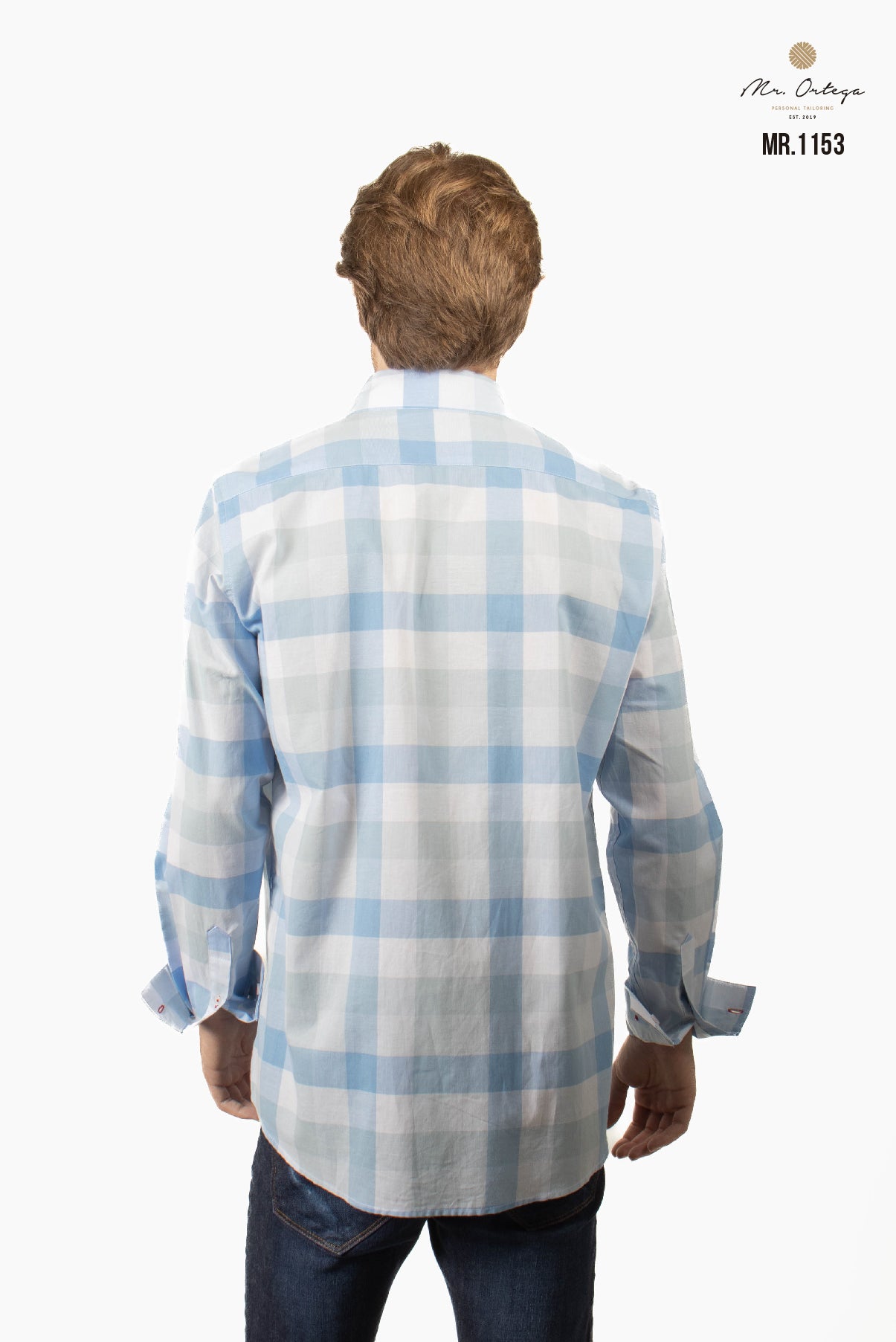 CAMISA CUADROS AZUL CIELO / BLANCO Y CELESTE