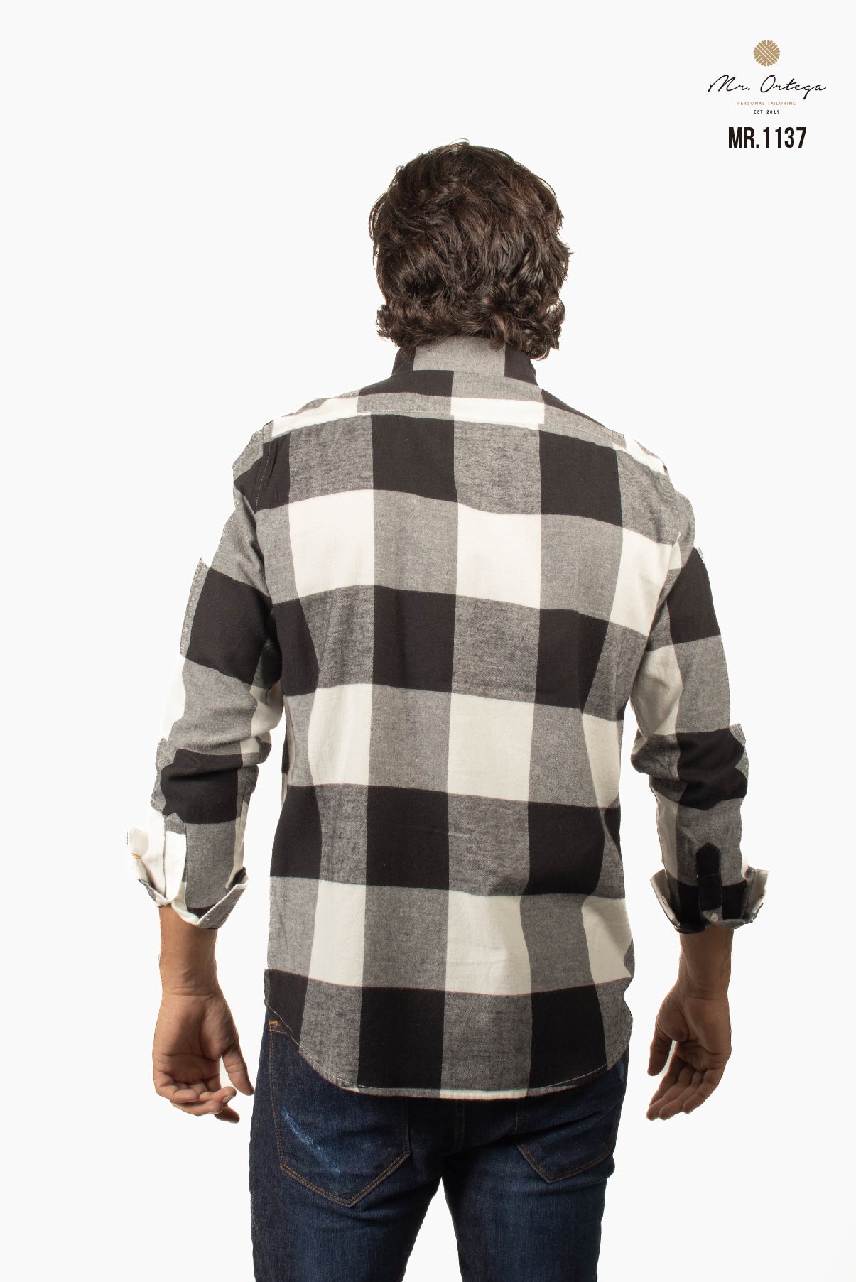 CAMISA CUADROS NEGRO / BLANCO