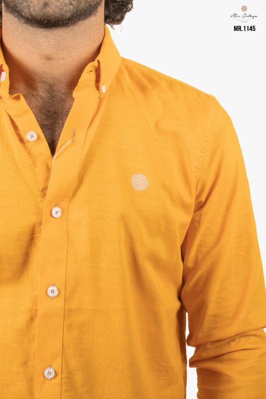 CAMISA LISA NARANJA CLARO