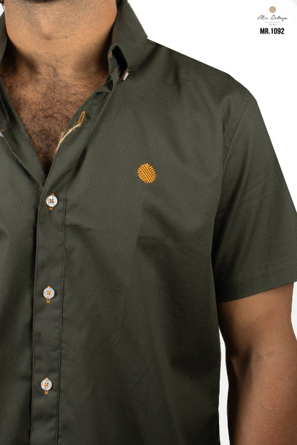 CAMISA LISA VERDE BOSQUE