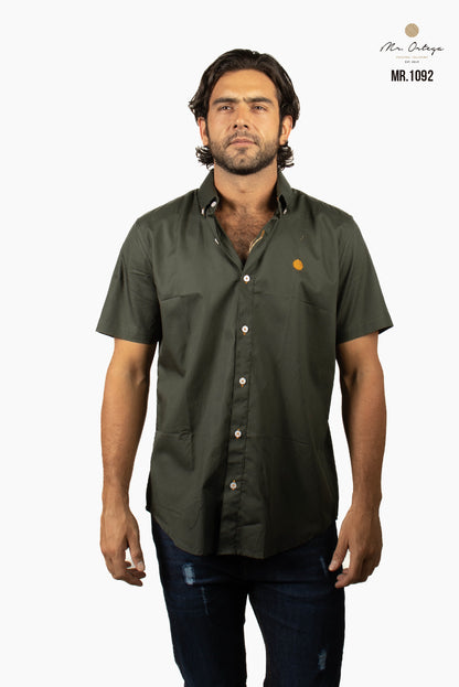 CAMISA LISA VERDE BOSQUE