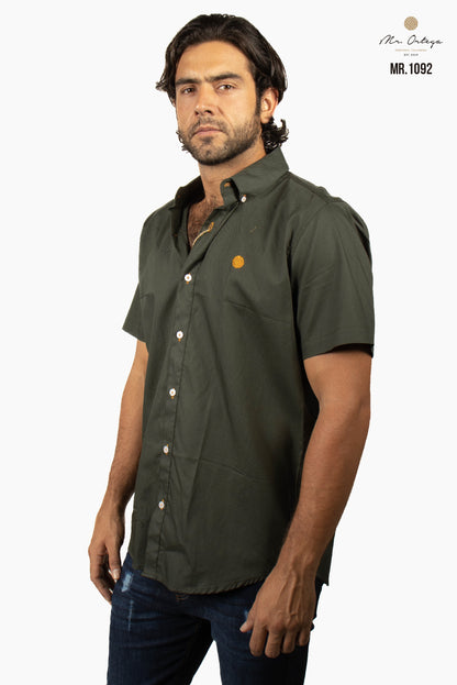 CAMISA LISA VERDE BOSQUE