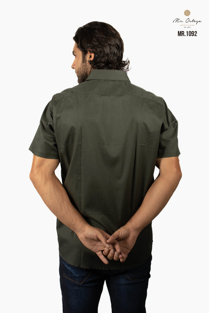 CAMISA LISA VERDE BOSQUE
