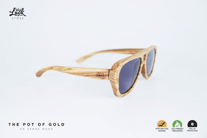 Lentes de Madera Pot Of Gold Zebra Wood