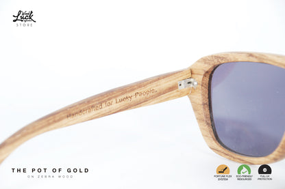 Lentes de Madera Pot Of Gold Zebra Wood