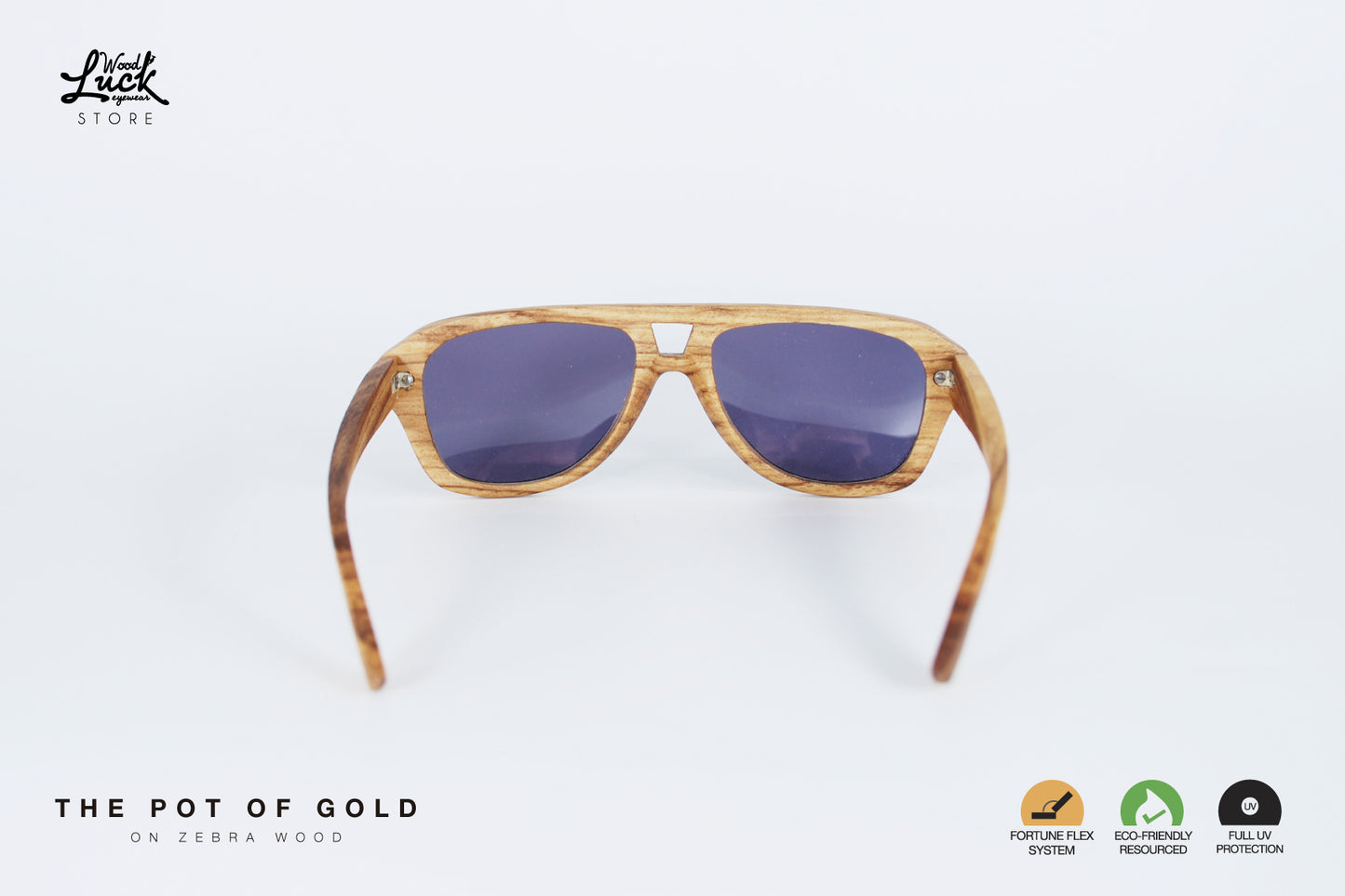 Lentes de Madera Pot Of Gold Zebra Wood