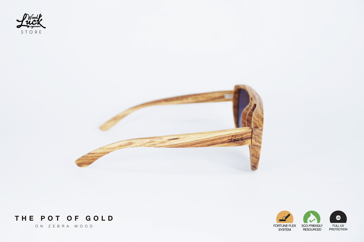 Lentes de Madera Pot Of Gold Zebra Wood
