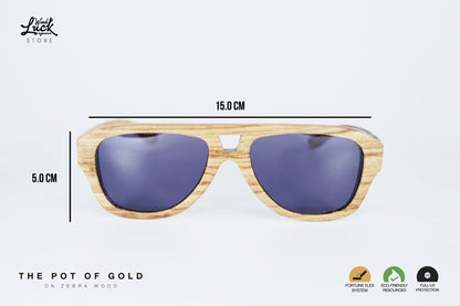Lentes de Madera Pot Of Gold Zebra Wood