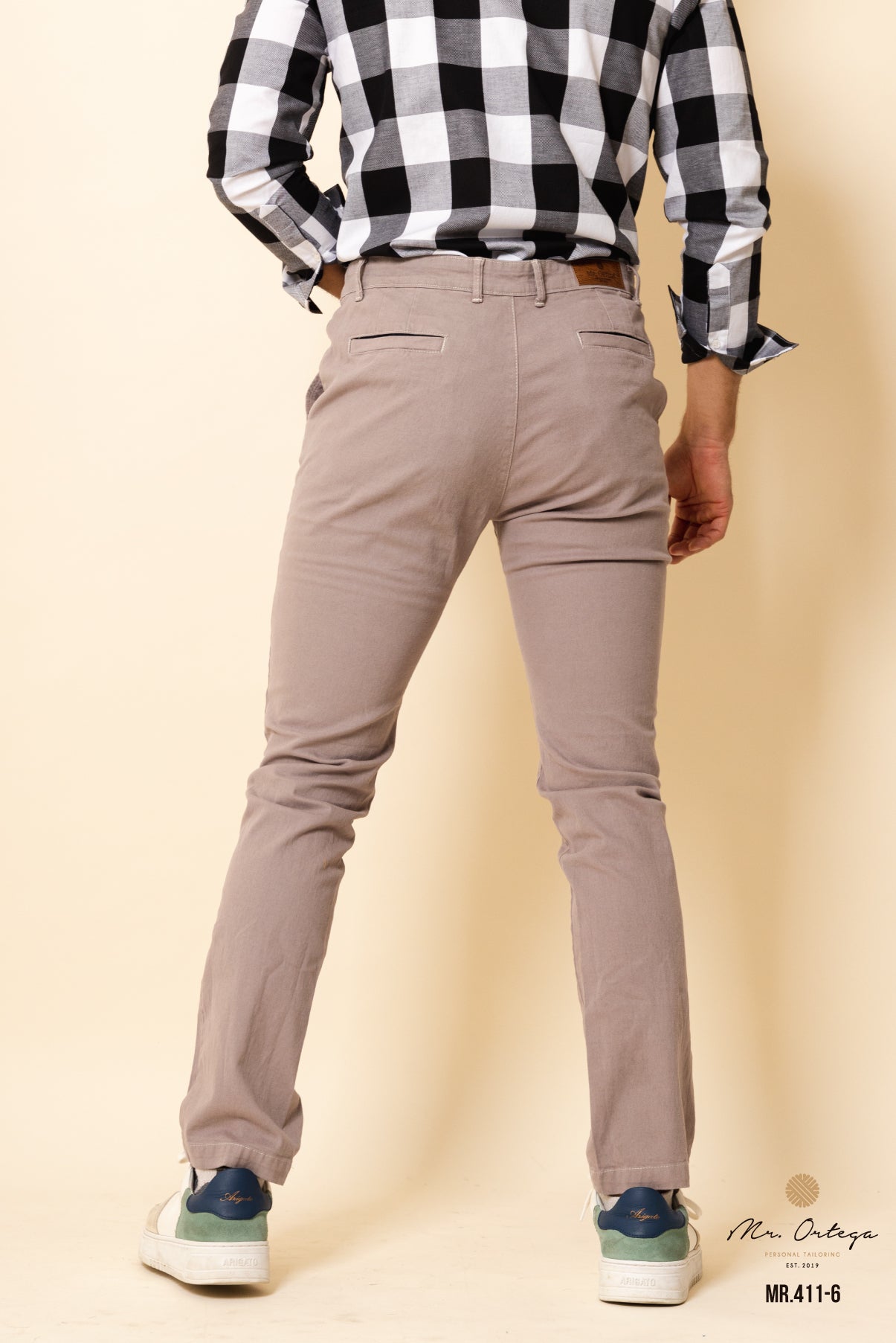 PANTALÓN GABARDINA GRIS