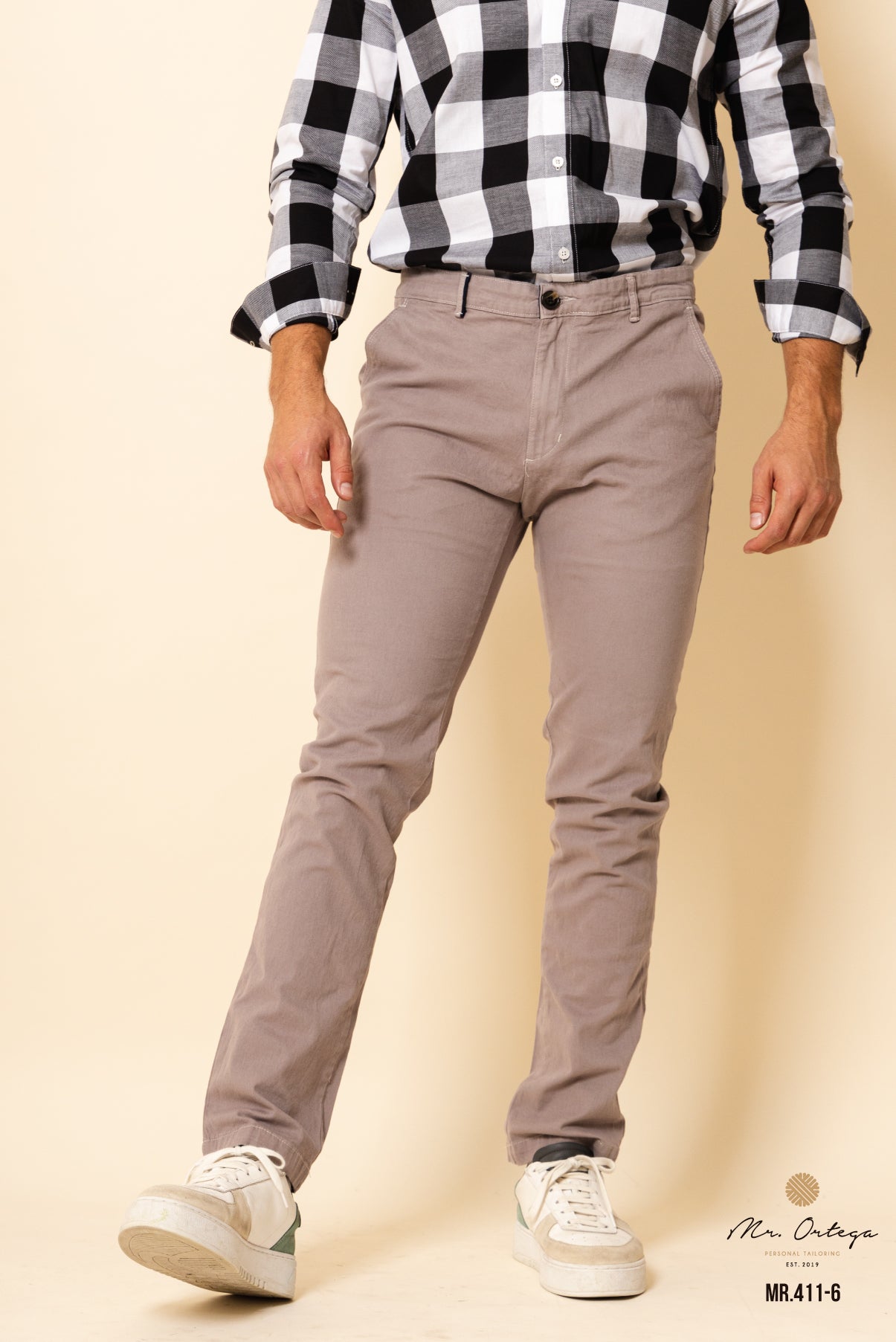 PANTALÓN GABARDINA GRIS