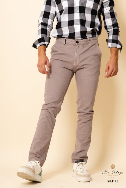 PANTALÓN GABARDINA GRIS